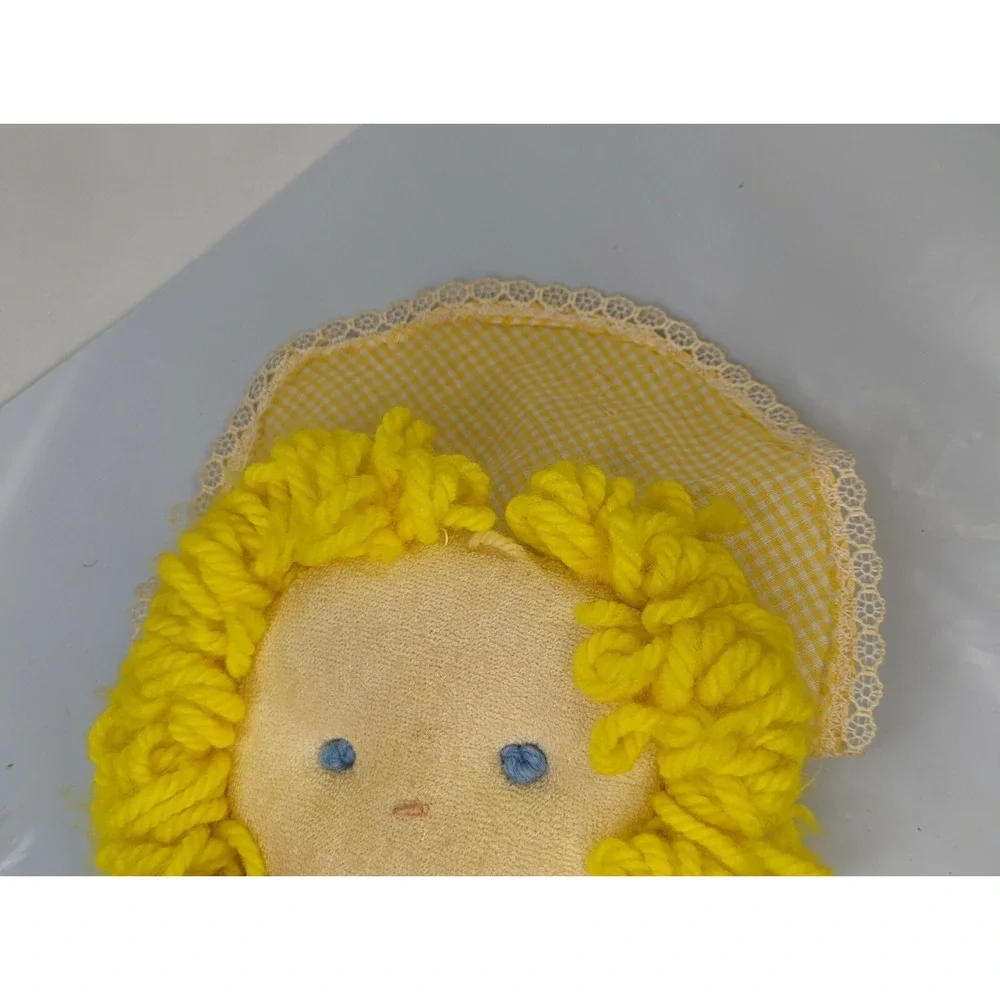 Sugar Dumplins Creation‎ Cloth Doll 9 Inch Yellow Gingham Terry